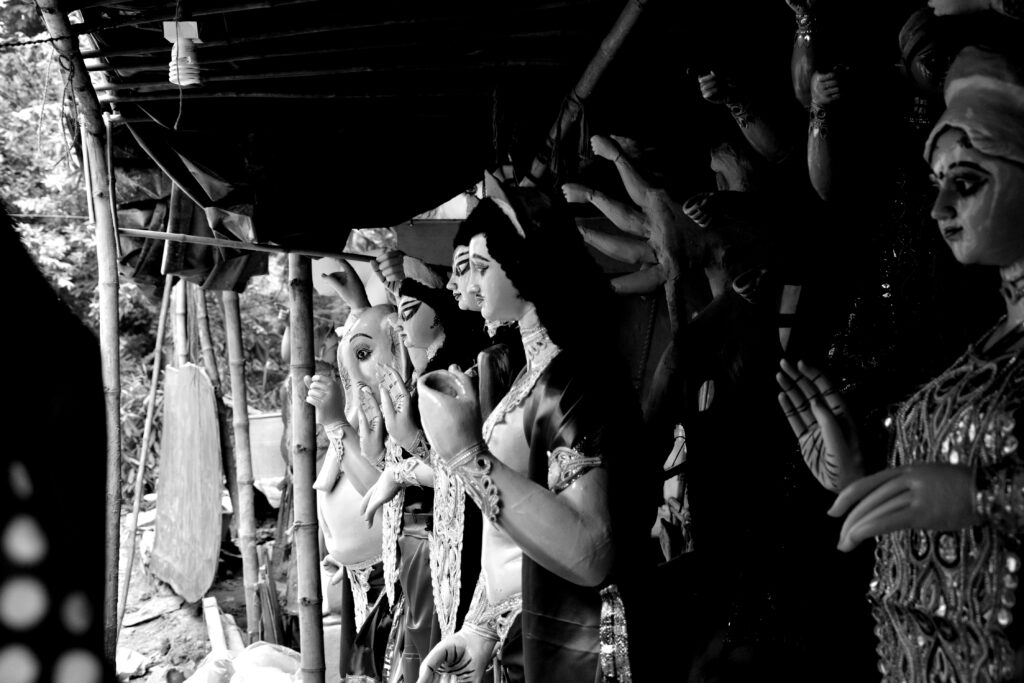 Durga Idols at the Idol-maker's workshop